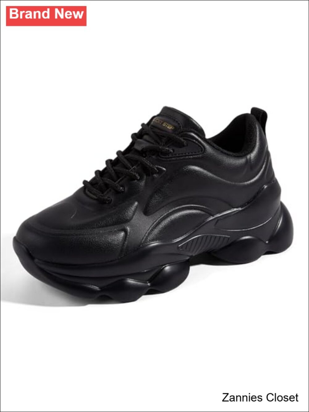 ✨LUCKY STEP Chunky Sneakers Rhinestone Rope Platform Rave Walking Shoes